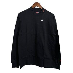 Petals And Peacocks Womens NWOT Black Bite Me Collar Mock Neck Sweater Medium